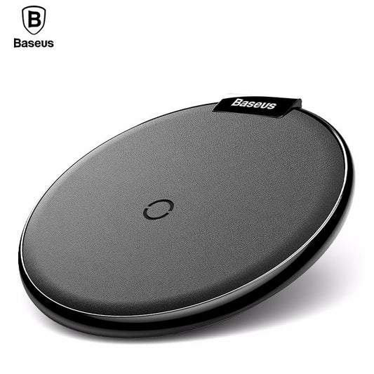 Baseus Chargeur Sans Fil 15W Rapide – Pad Qi pour iPhone/Samsung