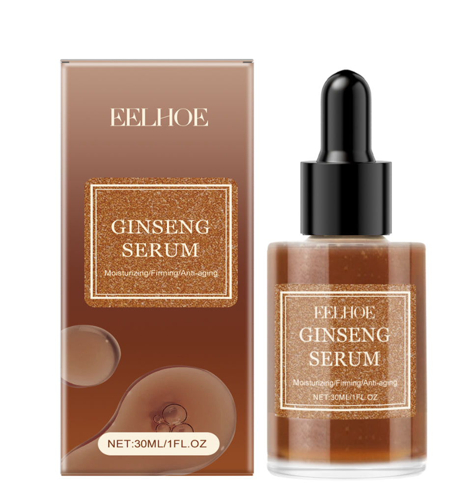 Sérum facial anti-rides et anti-âge pour hydrater la peau, flacon transparent sans logo, texture liquide.