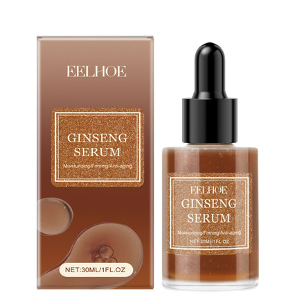 Sérum facial anti-rides et anti-âge pour hydrater la peau, flacon transparent sans logo, texture liquide.