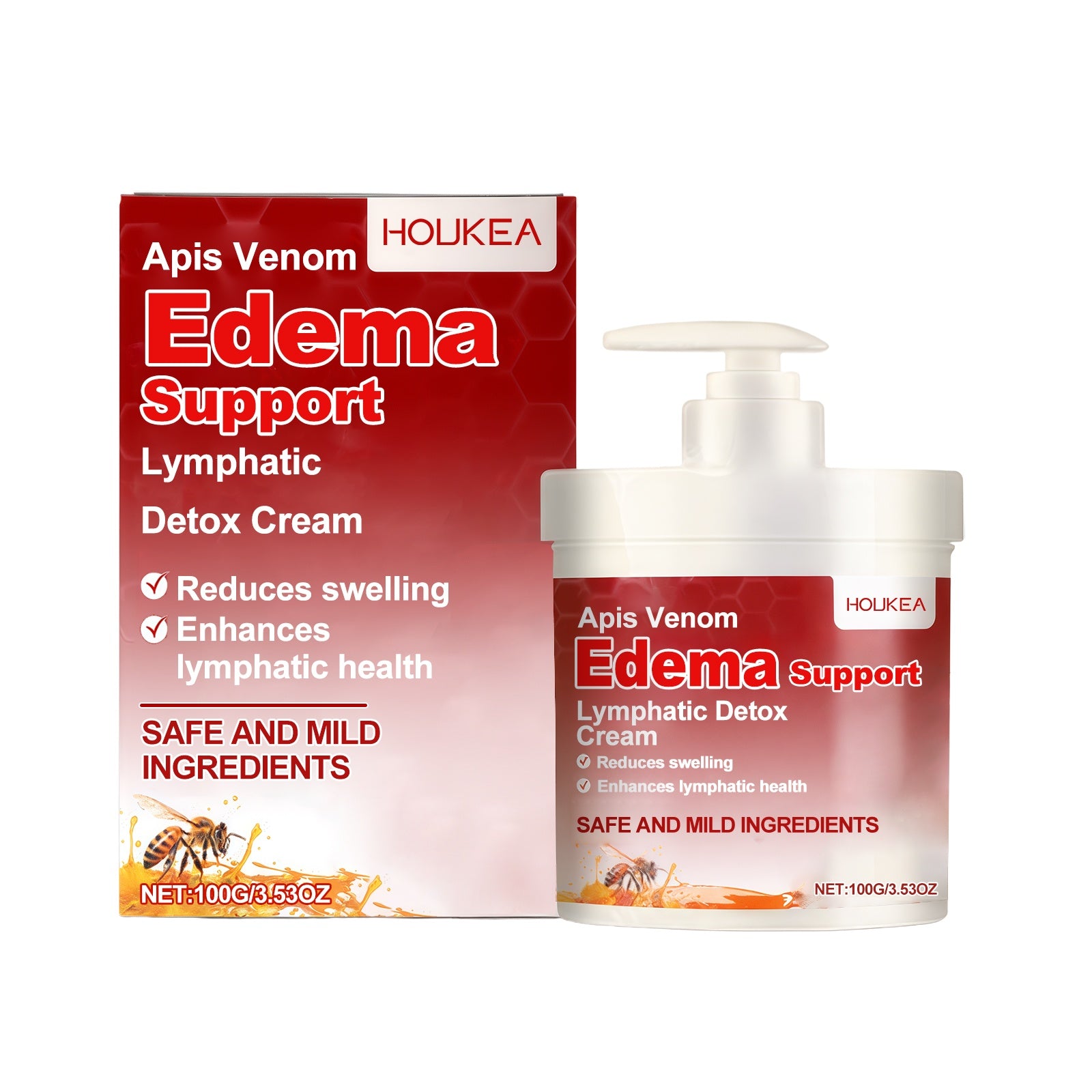 Crème détox lymphatique de marque inconnue, texture riche, idéale pour stimuler la circulation lymphatique du corps.