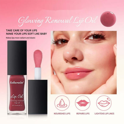 Gloss à lèvres Glow Lip Gloss Nourrissant hydratant et illuminant avec fini brillant, présenté dans un flacon élégant.