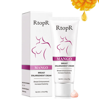 Crème pour seins Mango pour femmes, crème de massage de 40 g, texture douce et hydratante pour la peau.