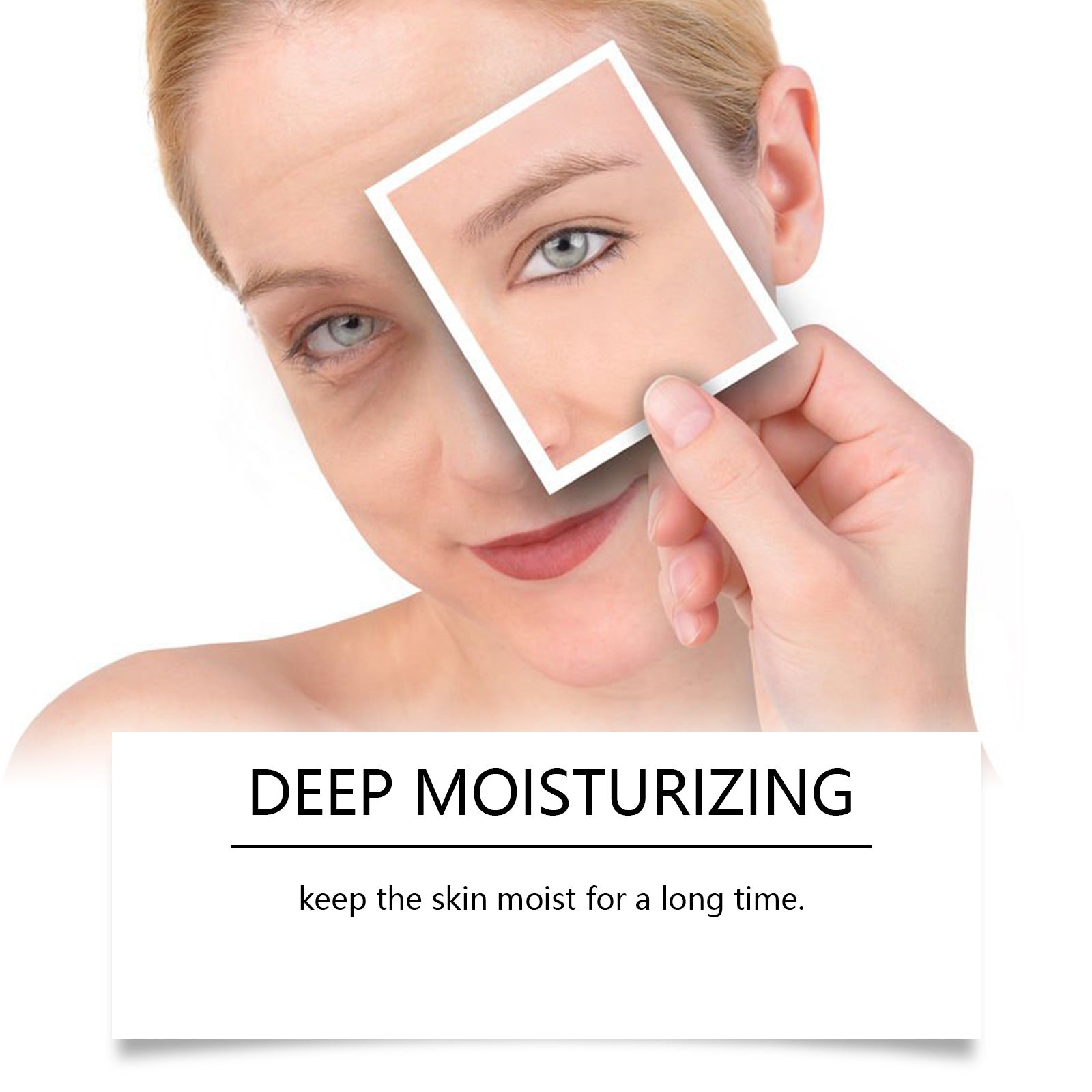 Crème hydratante pour les yeux et le cou, texture douce, contenant des ingrédients nourrissants pour la peau délicate.