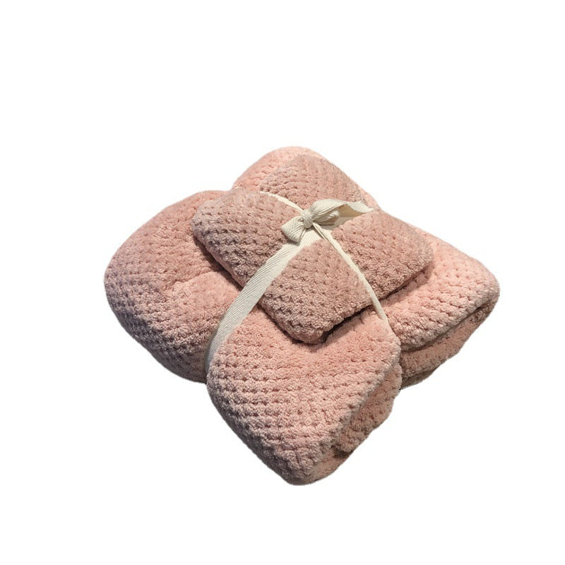 Serviette de bain en éponge corail à motif ananas, absorbante, ensemble de serviettes de bain, marque eprolo, texture douce et moelleuse